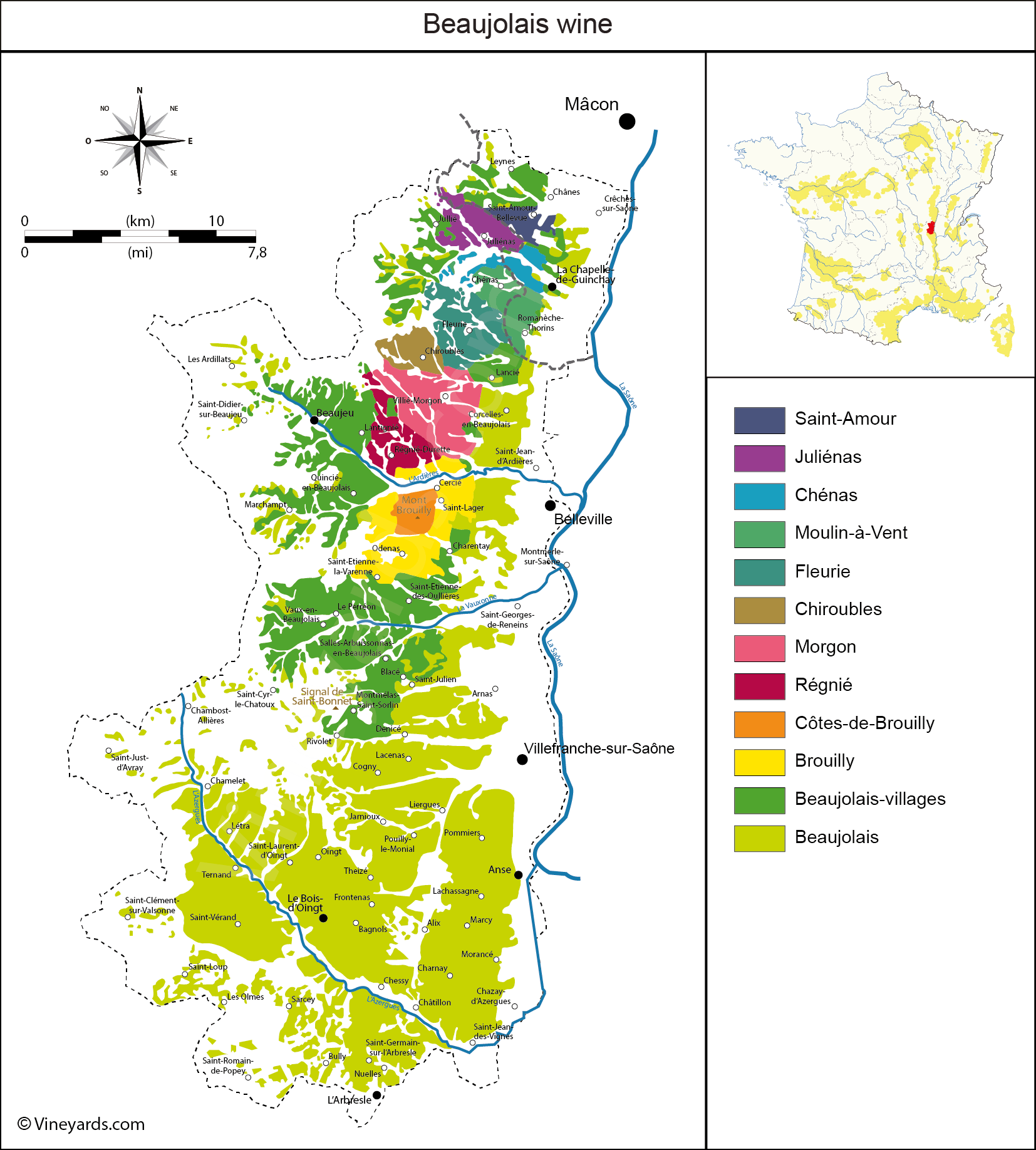 Wine Regions in Beaujolais